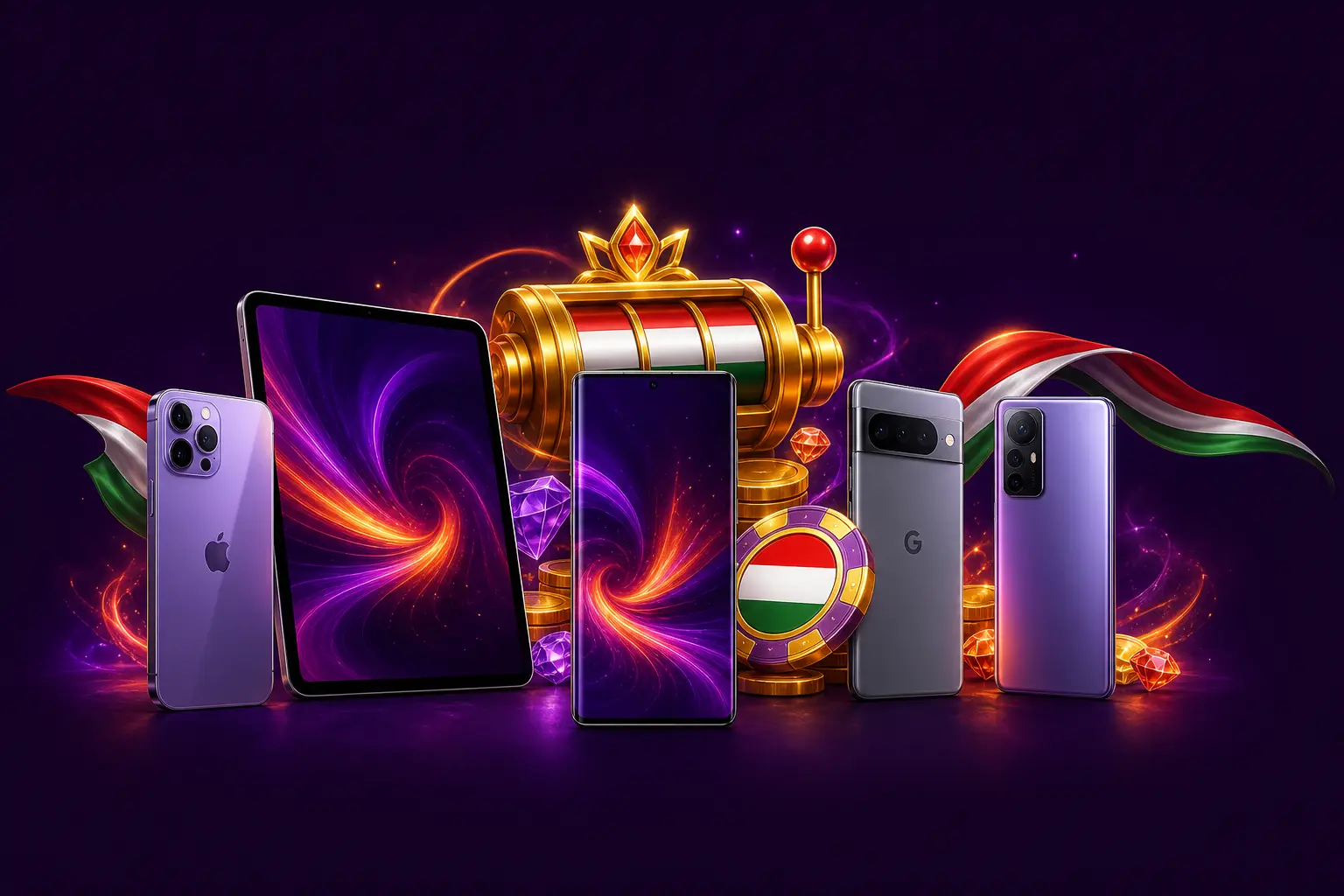 Kompatibilis iOS- és Android-eszközök a HitnSpinhez magyar játékosoknak